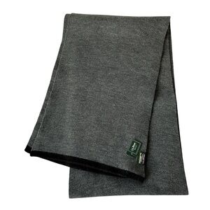L.L. Bean Unisex Charcoal Heather Gray Scarf, NWT